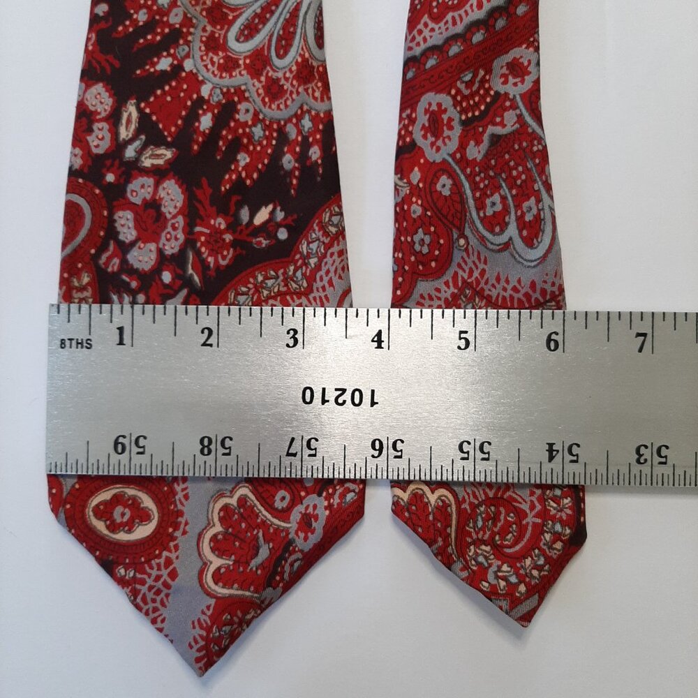 Vintage Silk Paisley Tie - Picture 4 of 8